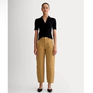 Everlane The Utility Barrel Pant Oak Brown Size 4